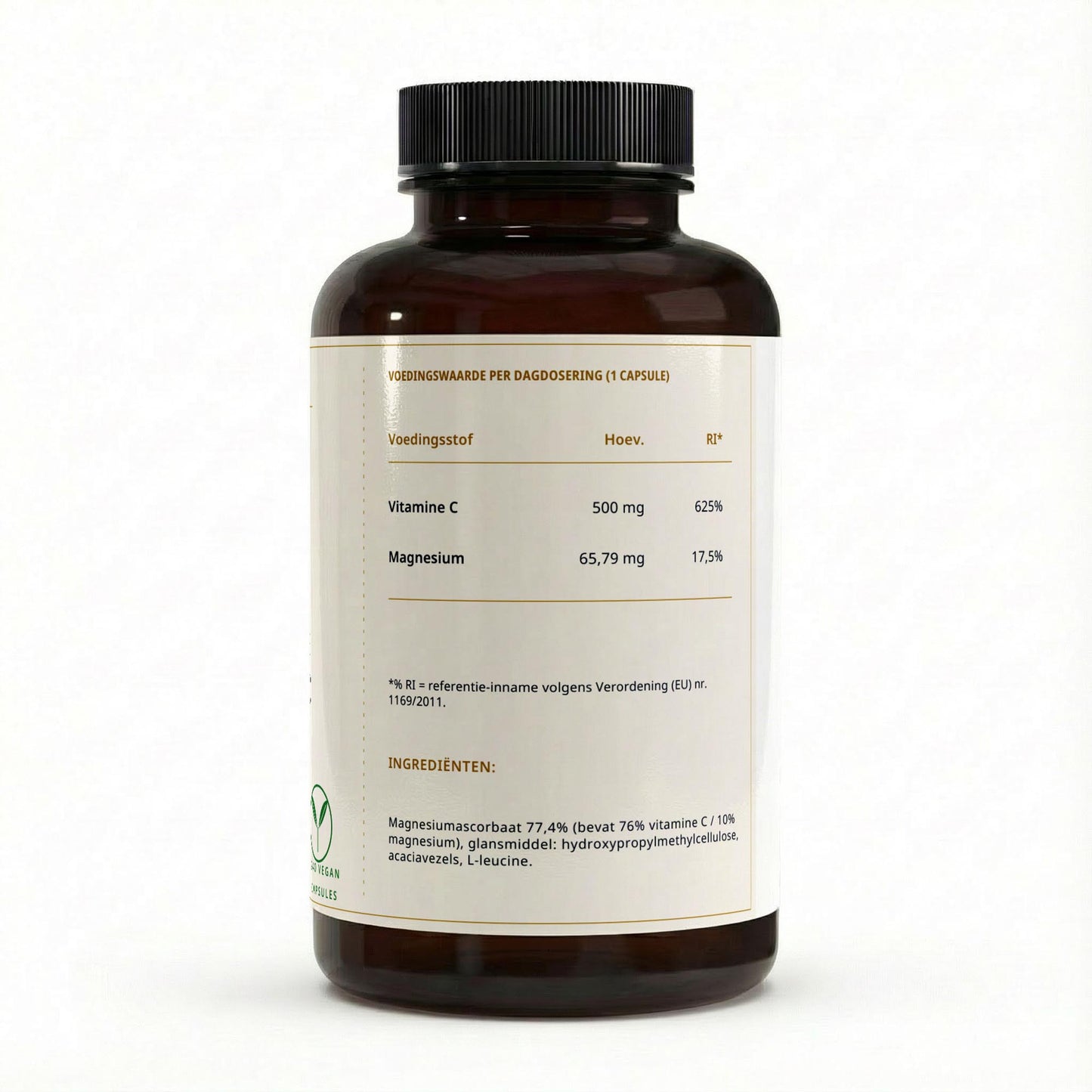 Gebufferde Vitamine C 500 mg + Magnesium – 240 capsules
