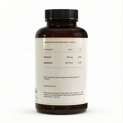 Gebufferde Vitamine C 500 mg + Magnesium – 240 capsules