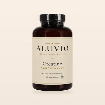 ALUVIO Creatine Monohydraat, pot met 180 vegan tabletten