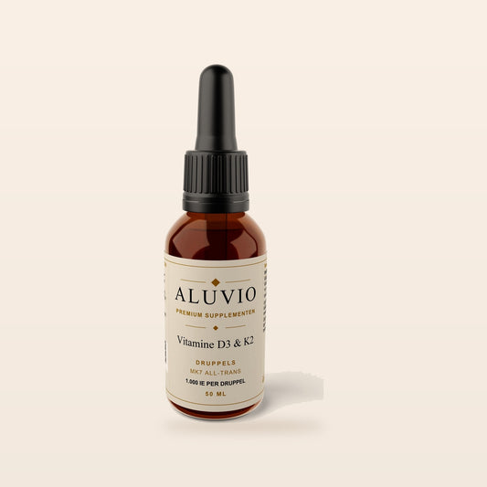 ALUVIO Vitamine D3 en K2 druppels, flacon van 50 ml
